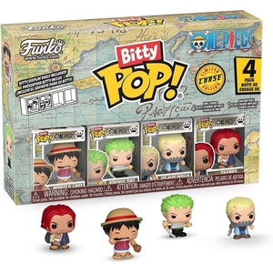 image:imageFunko Bitty POP 4 Pack One Piece  Luffy Zoro 1 in 6 Chase Chance