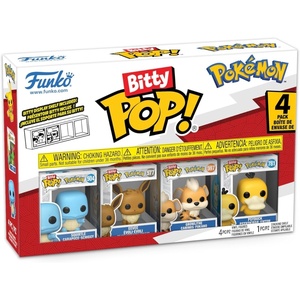 image:imageFunko Bitty POP 4 Pack Pokemon  Squirtle Eevee Growlithe Psyduck
