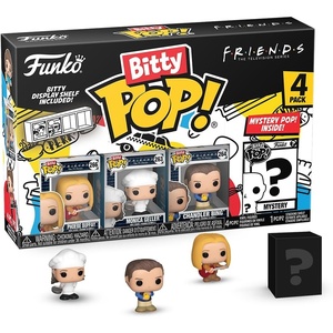 image:imageFunko Bitty POP Friends  Phoebe 4Pack and A Surprise Mystery Mini Figure  09 Inch 22 Cm Collectable  Stackable Display Shelf Included  Gift Idea  Party Bags Stocking  Cake TopperFunko Bitty Pop FriendsPhoebe