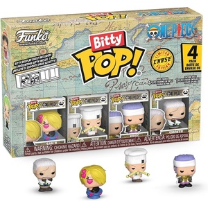 image:imageFunko Bitty Pop One Piece  Sanji Zeff Kreig and A Surprise Mystery Mini Figure  09 Inch 22 Cm Collectable  Stackable Display Shelf Included  Gift Idea  Party Bags Stocking  Cake Topper