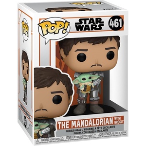 image:imageFunko POP Star Wars The Mandalorian  Mando Holding GroguFunko