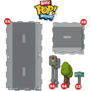 image:imageFunko Pop Bitty City Expansion  Road Kit 2Pack  City Collection  Interlocked Tiles  Includes Pins Props  Mix and Match  Toys for Kids amp Adults