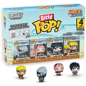 image:imageFunko Pop Bitty Naruto Shippuden  Kakashi Sakura Sasuke and Chase Mini Figure  09 Inch 22 Cm  Anime Collectable  Gift Idea  Stackable Display Shelf Included
