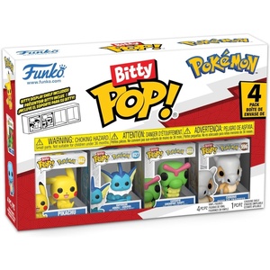 image:imageFunko Pop Bitty Pokemon  Pikachu Vaporeon Caterpie and Cubone  09 Inch 22 Cm Collectable  Stackable Display Shelf Included  Gift Idea  Party Bags Stocking