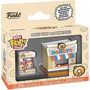 image:imageFunko Pop Bitty Pop Town Bitty City  Donut Shop and Employee  Gift Idea IP  Mini Vinyl Display  Toys for Kids amp Adults