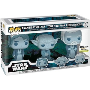 image:imageFunko Pop Star Wars Across The Galaxy  Force Ghost 3 Pack Anakin Yoda OBIWan Amazon ExclusiveForce Ghost