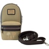 image:imageLoungefly Disney Mickey and Friends Faux Leather and Canvas Water Bottle Crossbody Bag