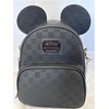 image:imageLoungefly Mickey Mouse Checkered Texture Convertible Mini Backpack amp Crossbody Bag