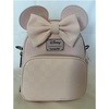 image:imageLoungefly Minnie Mouse Checkered Texture Convertible Mini Backpack amp Crossbody Bag