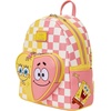 image:imageLoungefly Nickelodeon Spongebob Squarepants  Patrick Star  HeartShaped Front Pocket  Checkered Mini Backpack  Great for Kids amp Adults  Collectible Bags