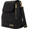 image:imageLoungefly The Lilly Black Convertible Mini Backpack amp Crossbody Bag