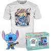 image:imageFunko Pop ampTee Lilo and Stitch  Ukelele Stitch Flocked  Extra Small  XS  TShirt  Clothes with Collectable Vinyl Minifigure  Gift Idea  Toys and Short Sleeve Top for Adults Unisex