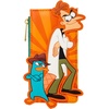 image:imageLoungefly Disney Phineas and Ferb  Embroidered Dr Doofenshmirtz amp Perry the Platypus Card Holder  4 Card Slots with a Zippered Compartment  Great for Kids amp Adults  Collectible Wallets
