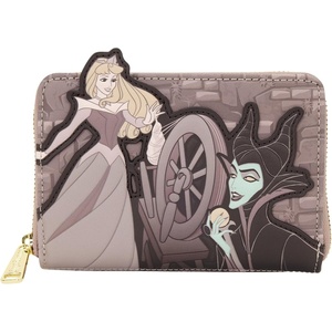 image:imageDisney Sleeping Beauty Spinning Wheel Zip Around Wallet