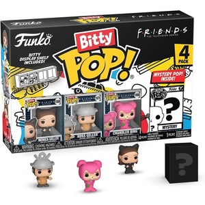 image:imageFunko Bitty POP Friends  Monica As Catwoman 4Pack and A Surprise Mystery Mini Figure  09 Inch 22 Cm Collectable  Stackable Display Shelf Included  Gift Idea  Party Bags Stocking