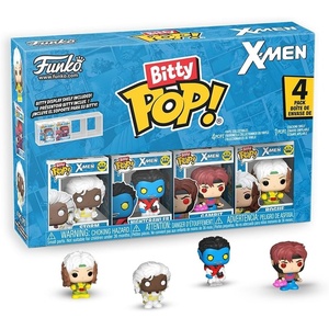 image:imageFunko Bitty Pop XMen Rogue Nightcrawler Gambit Storm and A Surprise Mystery Mini Figure  09 Inch 22 Cm Collectable  Stackable Display Shelf Included  Gift Idea  Cake Topper
