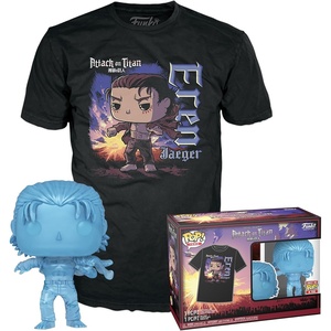 image:imageFunko POP amp Tee Attack on Titan  Eren Yaeger with Marks  Medium  M  TShirt  Clothes with Collectable Vinyl Figure  Gift Idea  Figure and Short Sleeve Top for Adults Unisex Men and Women