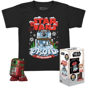 image:imageFunko Pocket POP amp Tee Star WarsHoliday R2D2  Metallic  Large  L  TShirt  Clothes with Collectable Vinyl Minifigure  Gift Idea  Toys and Short Sleeve Top for Adults Unisex Men and Women