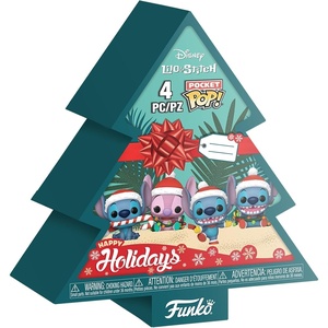 image:imageFunko Pocket Pop Stitch Holiday  4 Pack Tree Box  Disney Lilo amp Stitch  Keychain Novelty Keyring  Collectable Mini Figure  Stocking Filler  Gift Idea  Official Merchandise  DisneyPixar Fans