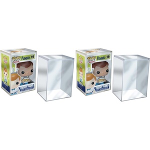 image:imageFunko Pop Premium  Premium Protector Display Cases  for Funko Pop Collectable Vinyl Figures  Durable Crystal Clear and Stackable StorageOne Size Pack of 2