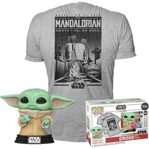 image:imageFunko Pop amp Tee The Mandalorian  Grogu with Cookies  LSmall