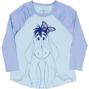 image:imageLF DISNEY WINNIE THE POOH EEYORE SHIRRED RAGLAN TEE