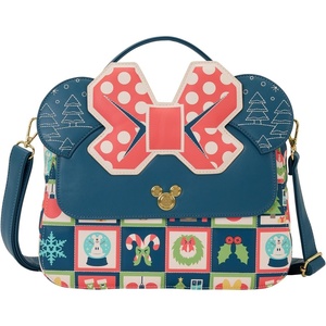 image:imageLoungefly Disney Mickey and Minnie Holiday Crossbody Bag