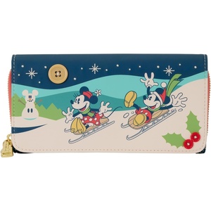 image:imageLoungefly Disney Mickey and Minnie Holiday Flap Wallet