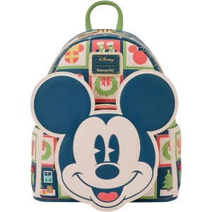 image:imageLoungefly Disney Mickey and Minnie Holiday Mini Backpack