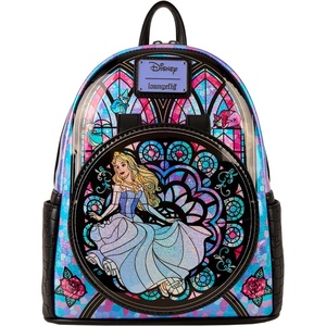 image:imageLoungefly Disney Princess Stained Glass Sleeping Beauty MiniBackpack Amazon Exclusive