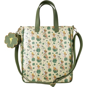image:imageLoungefly Disney Tinker Bell 4Leaf Clover Tote Bag with Coin Bag