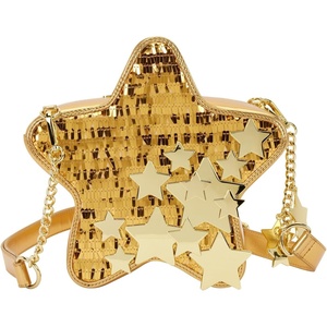 image:imageLoungefly Gold Star Sequin Figural Crossbody Bag
