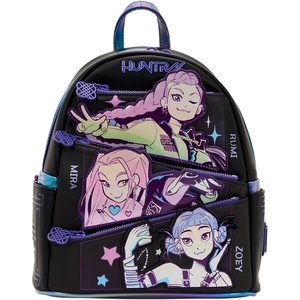 image:imageLoungefly KPop Demon Hunters HUNTRX Mini Backpack with Photo Card Charm