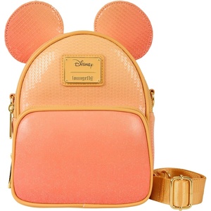 image:imageLoungefly Mickey Mouse Glitter Sequin Convertible Mini Backpack amp Crossbody Bag