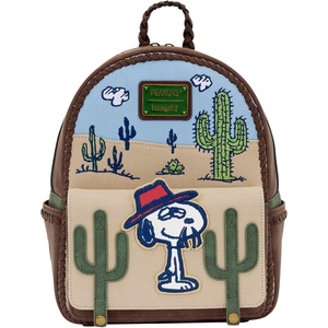 image:imageLoungefly Peanuts Spike  Desert Mini Backpack with Braided Top Handle  Adjustable Shoulder Straps  Collectible BagsMulticolor