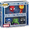 image:imageFunko Pop Marvel SpidermanIron ManCPT AmericaHulkBlack Panther 5Pk