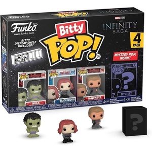 image:imageFunko Bitty POP 4 Pack Marvel  Hulk Black Widow Hawkeye  Mystery