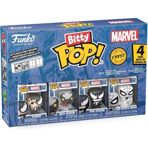 image:imageFunko Bitty POP 4 Pack Marvel  Venom AntiVenom 1 in 6 Chase Chance