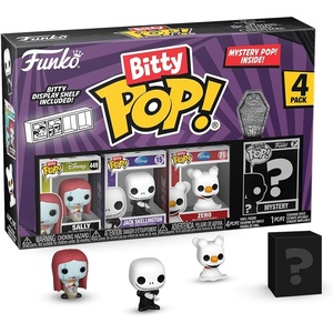 image:imageFunko Bitty Pop the Nightmare Before Christmas  Sally Jack Skellington Zero and A Surprise Mystery Mini Figure  09 Inch 22 Cm Collectable  Stackable Display Shelf Included