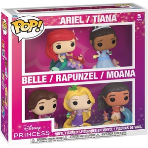 image:imageFunko Pop Animation Disney  ArielTianaBelleRapunzelMoana 5Pack