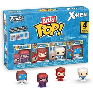 image:imageFunko Pop Bitty XMen  Magneto Scarlet Witch Quicksilver and Mystique  09 Inch 22 Cm  Anime Collectable  Gift Idea  Stackable Display Shelf Included