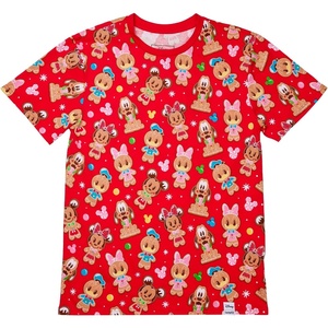 image:imageLoungefly DISNEY GINGERBREAD MICKEY AND FRIENDS UNISEX TEE SMALL