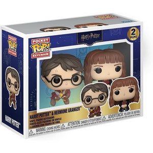 image:imageFunko Pop Keychain Harry Potter  Harry Potter and Hermione 2PK
