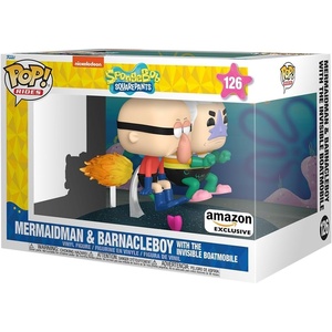 image:imageFunko POP Rides Deluxe Spongebob Squarepants  Mermaid Man amp Barnacle Boy with Invisible Car  Amazon Exclusive  Collectable Vinyl Figure  Gift Idea  Official Merchandise