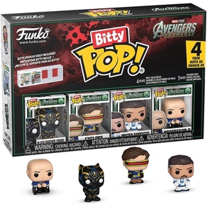 image:imagePOP Funko Bitty 4Pk Avengers  Black PantherCyclopsMr FantasticProf X